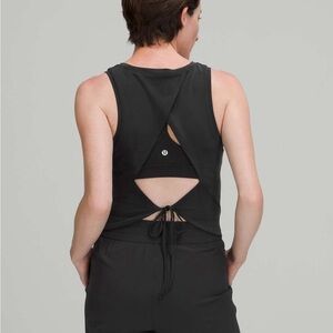 lululemon open back tie tank
